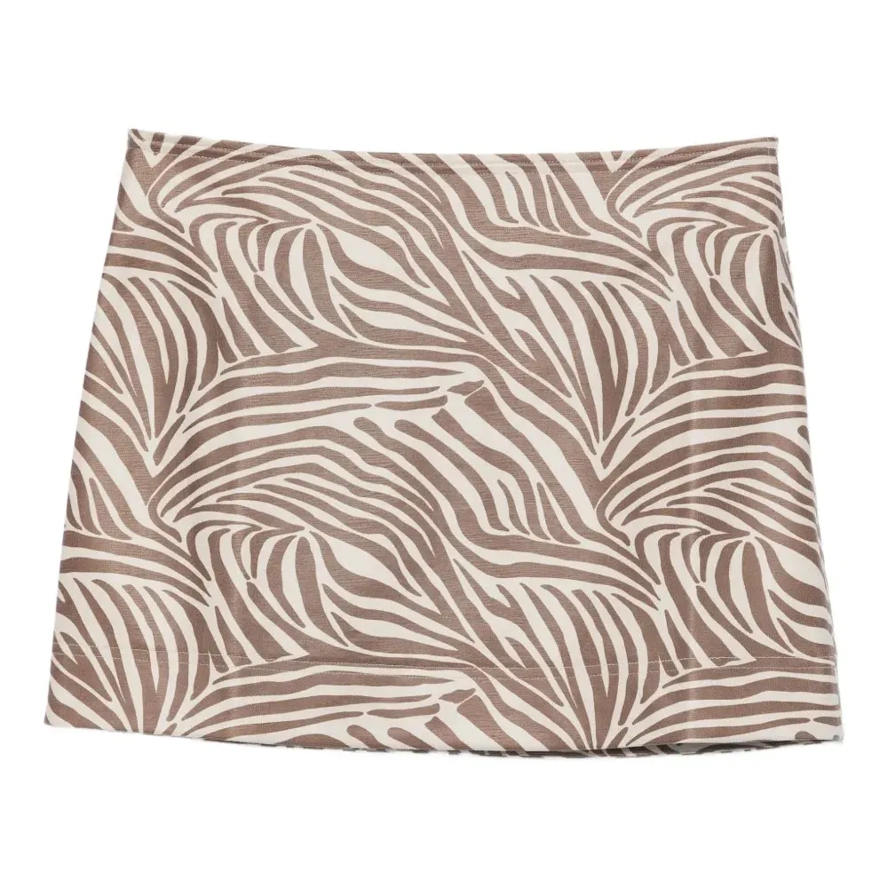 Юбка мини с зебровым принтом Юбка мини с зебровым принтом