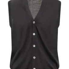 Жилет на пуговицах с V-образным вырезом