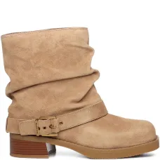 Байкерские ботинки с пряжками