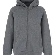 Худи на молнии с нашивкой-логотипом