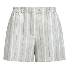 Льняные шорты в полоску