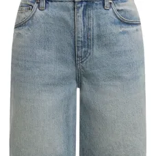 Джинсовые шорты с бахромой