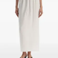 Льняная юбка с кулиской