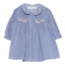 Платье с цветочной вышивкой