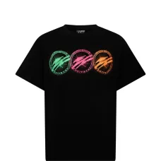 Футболка с круглым вырезом и эффектом состаривания