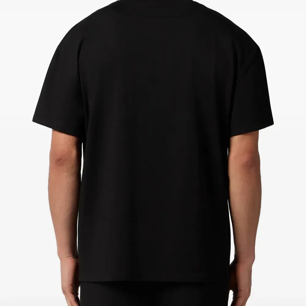 Футболка с круглым вырезом и прорезиненным принтом