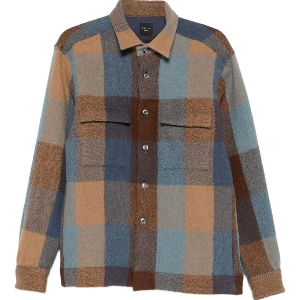 Куртка с карманами в клетку