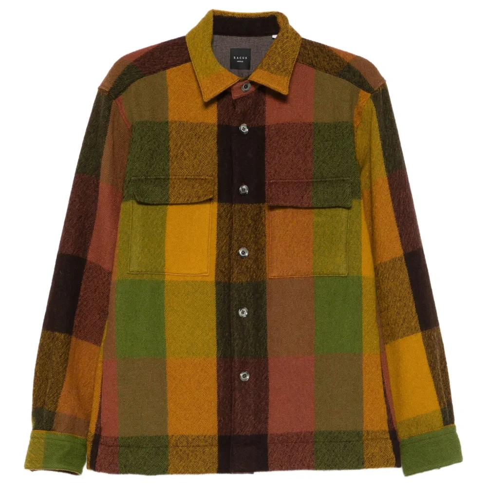 Куртка с карманами в клетку