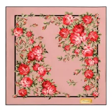 Шарф с цветочным принтом "розы"