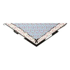 Шарф с цветочным принтом и бантом