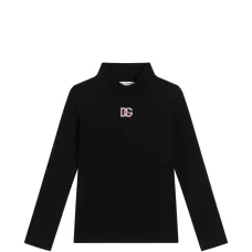 Топ с воротником-стойкой и логотипом