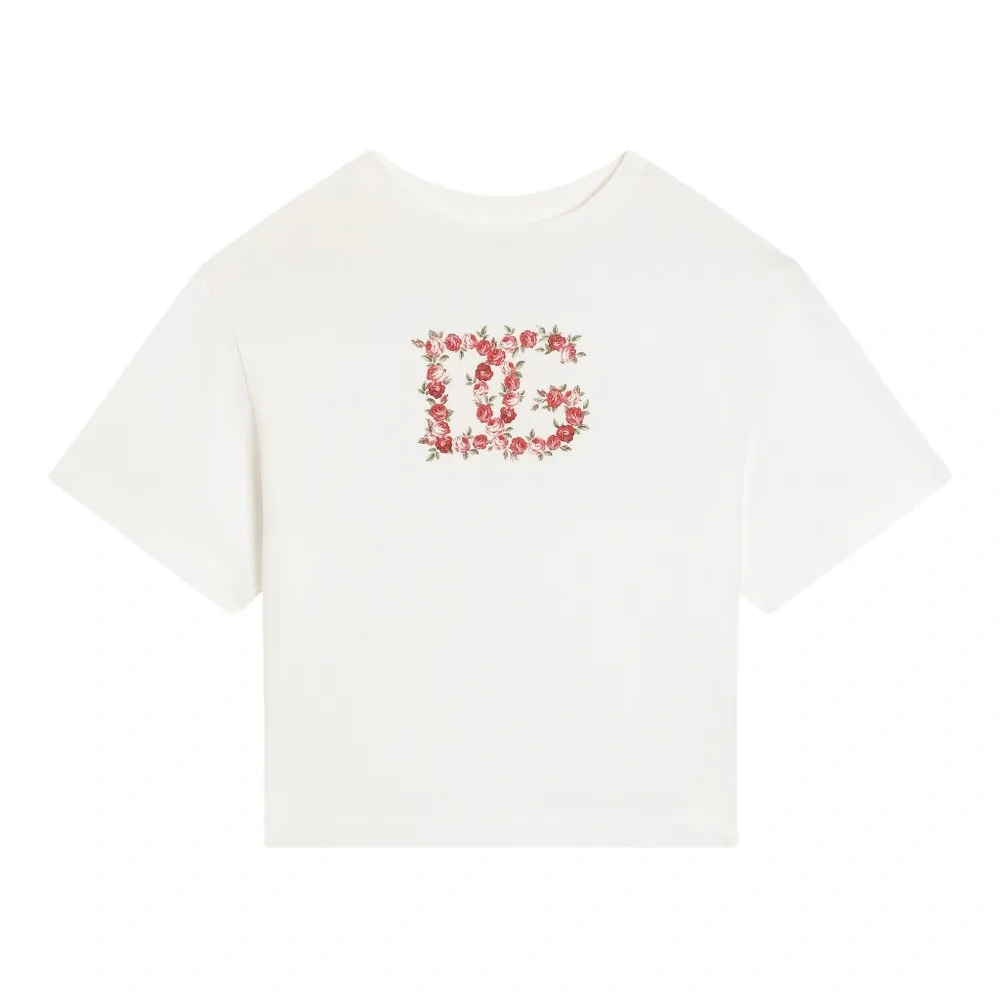 Футболка с цветочным логотипом