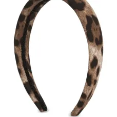 Ободок с леопардовым принтом