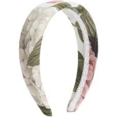 Поплиновый ободок с принтом Hydrangea Поплиновый ободок с принтом Hydrangea