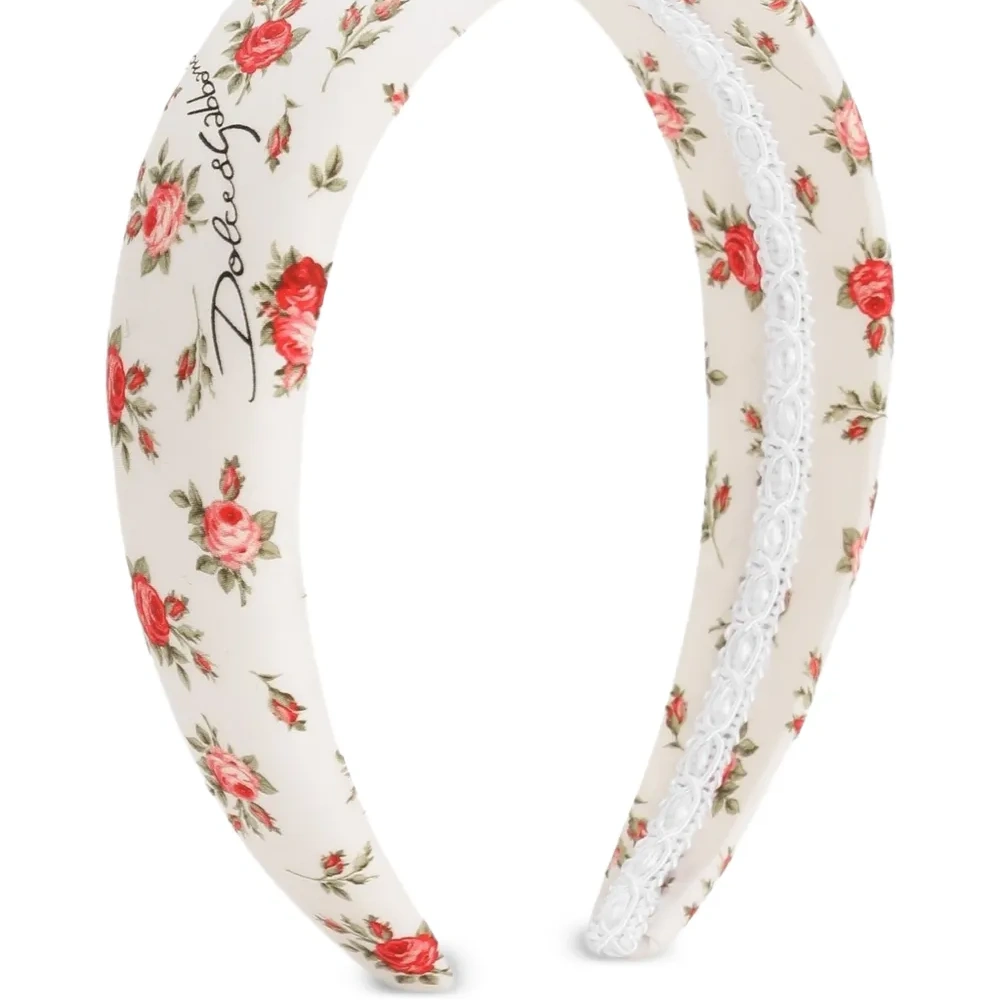 Ободок с цветочным кружевом