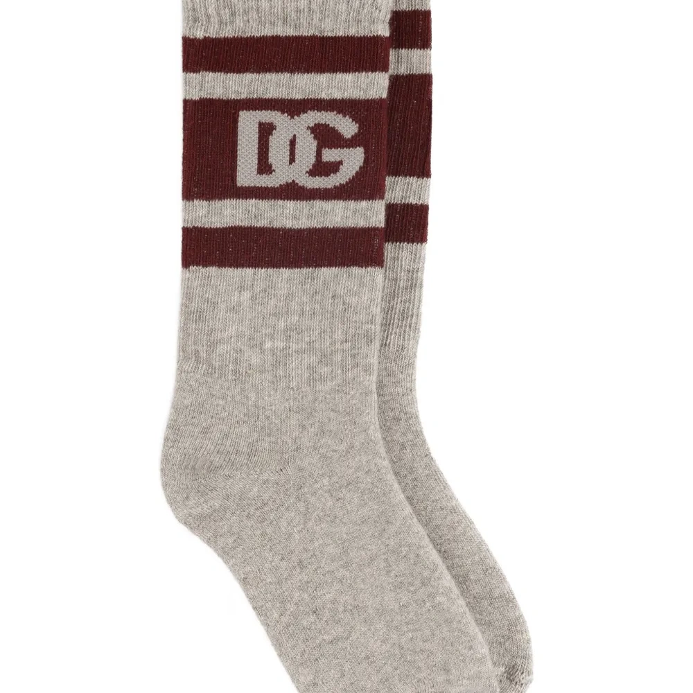 Полосатые носки с логотипом