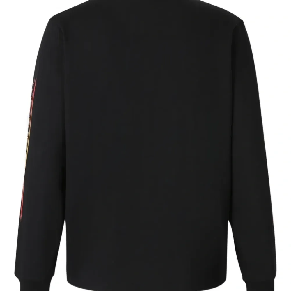 Футболка с длинными рукавами и принтом