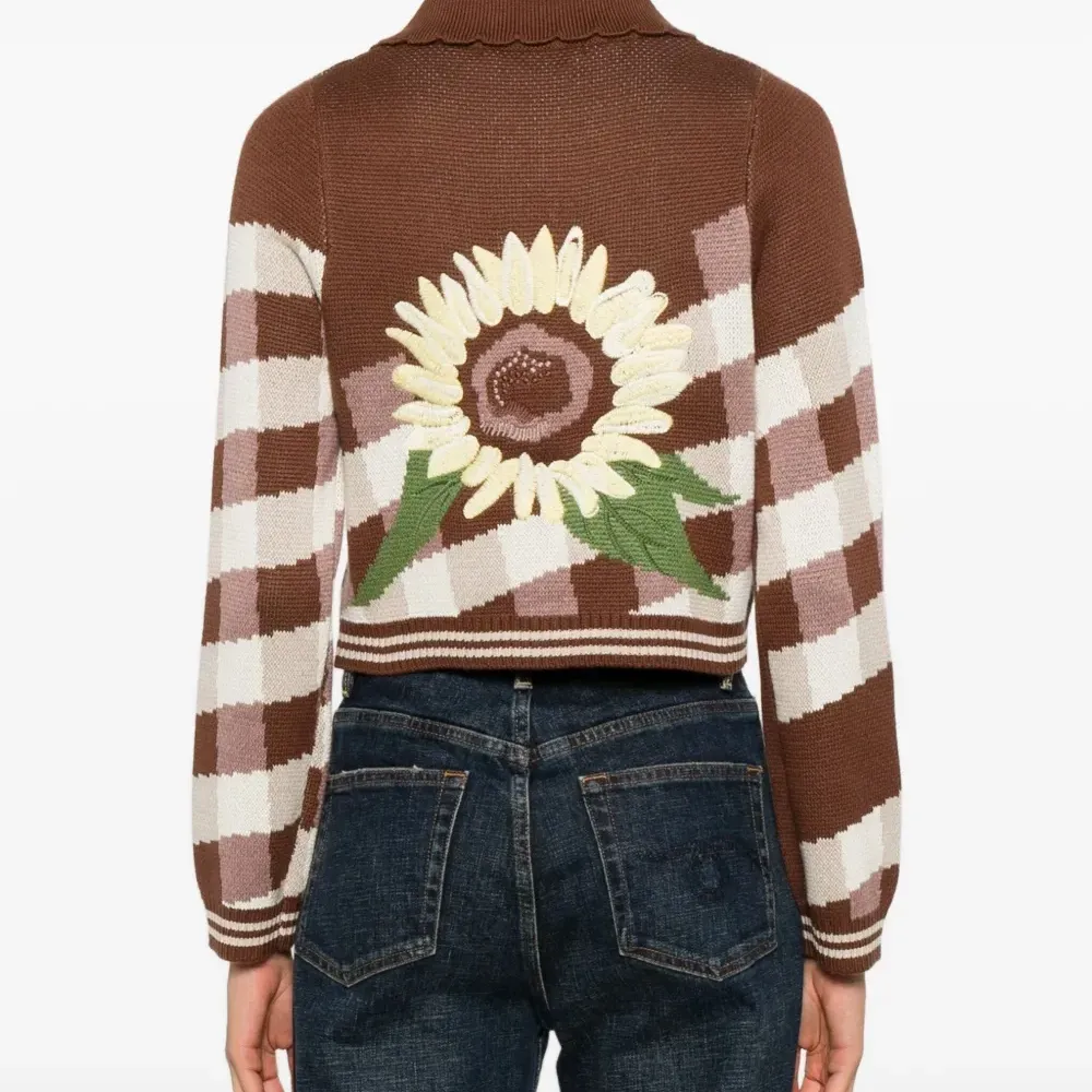 Кардиган The Sunflower Stripper с цветочной вышивкой