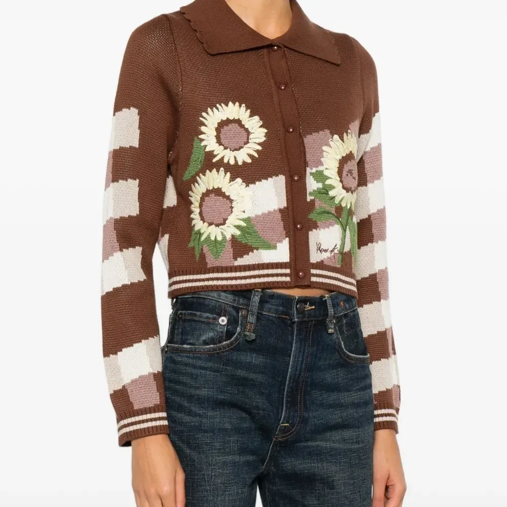 Кардиган The Sunflower Stripper с цветочной вышивкой