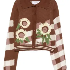 Кардиган The Sunflower Stripper с цветочной вышивкой Кардиган The Sunflower Stripper с цветочной вышивкой
