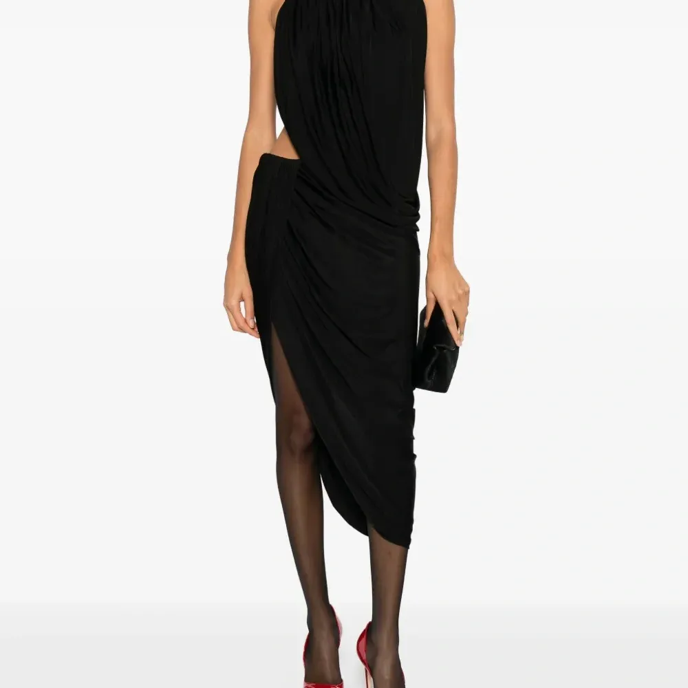 Драпированный топ с вырезом халтер