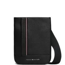 Сумка-мессенджер с контрастной полоской