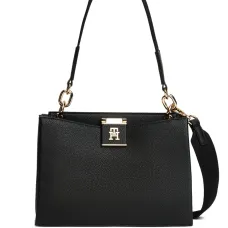 Сумка на плечо с цепочкой и логотипом