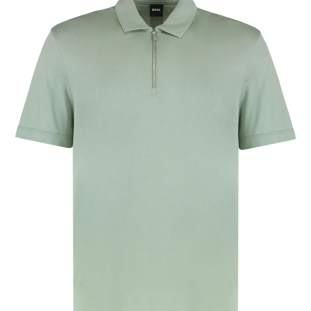 Рубашка поло с воротником на молнии