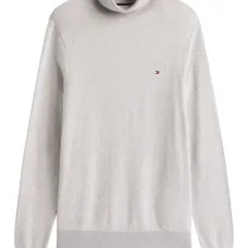 Свитер с высоким воротником и логотипом Свитер с высоким воротником и логотипом