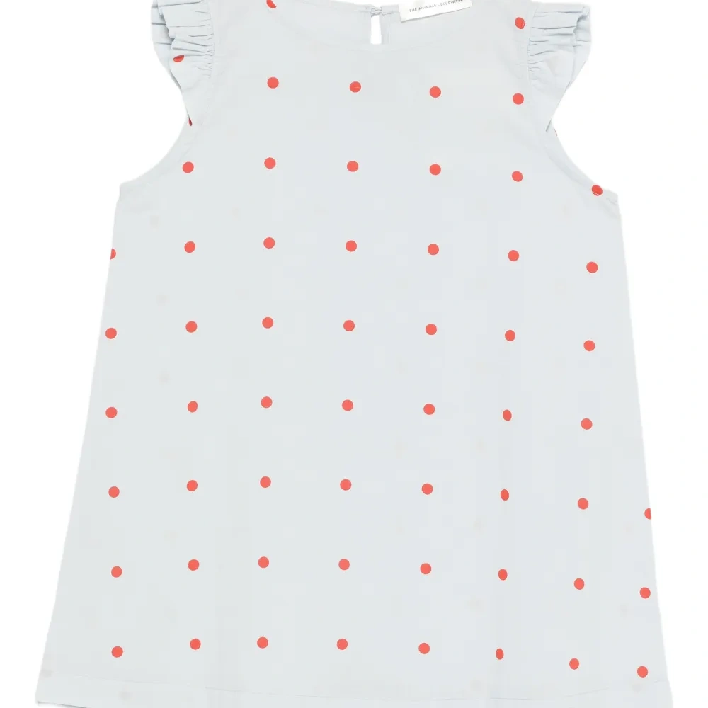 Платье с оборками на рукавах