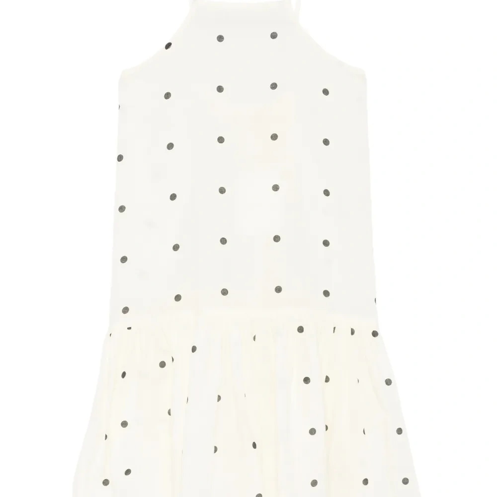 Платье с узором в горох