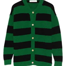 Полосатый кардиган на пуговицах