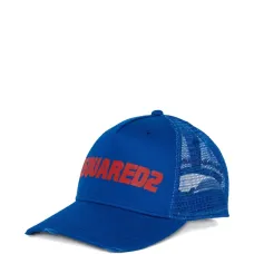 Бейсболка с эффектом потертости и логотипом