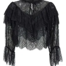 Кружевная блузка Faryn с оборками