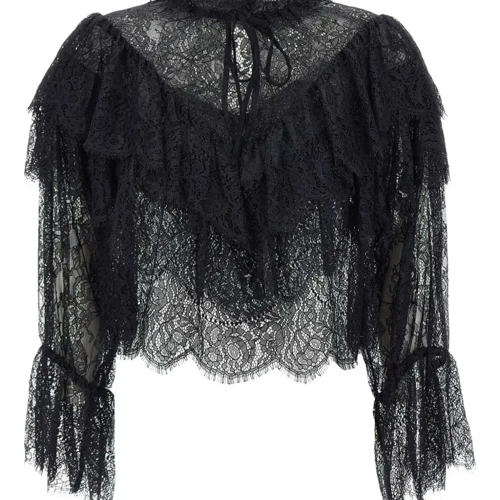 Кружевная блузка Faryn с оборками