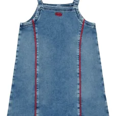 Платье с вышитым логотипом