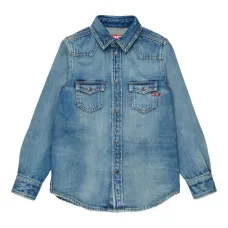 Рубашка с карманом на пуговицах