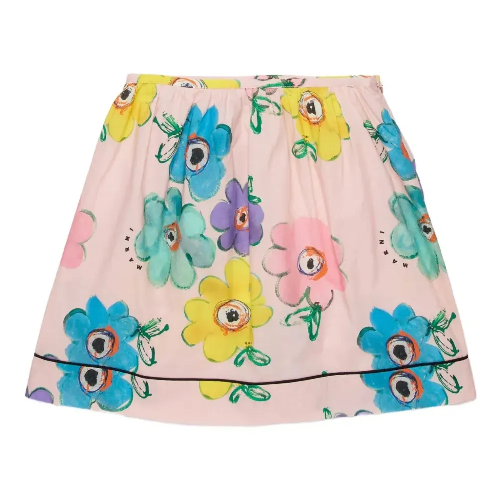 Юбка с цветочным принтом