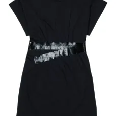 Платье с присборенной вставкой