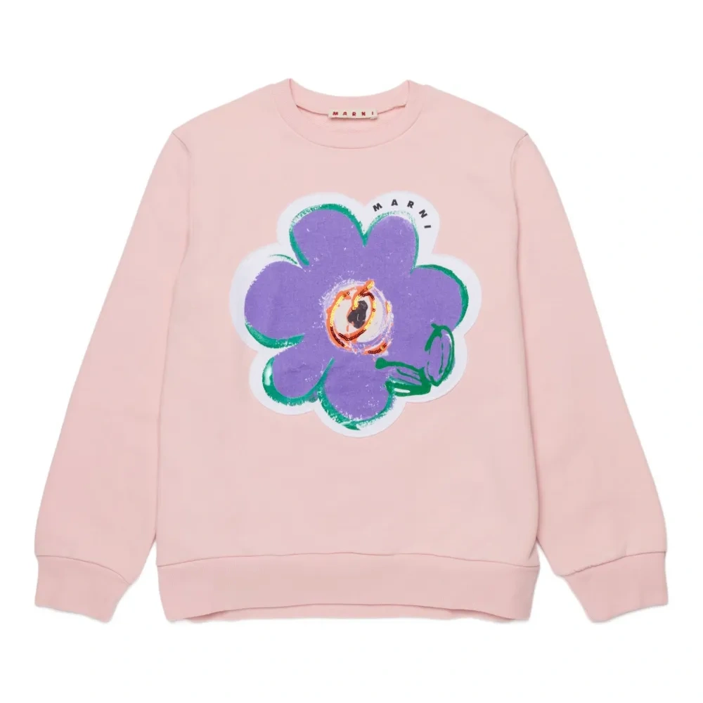 Толстовка с цветочной аппликацией
