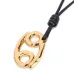 Кожаное ожерелье с подвеской-знаком зодиака