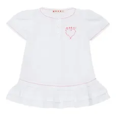 Платье с оборками и вышивкой