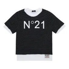 Полосатая футболка с логотипом Полосатая футболка с логотипом