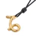 Кожаное ожерелье с подвеской-знаком зодиака