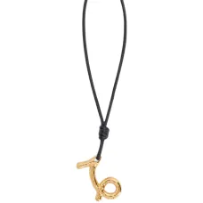 Кожаное ожерелье с подвеской-знаком зодиака Кожаное ожерелье с подвеской-знаком зодиака