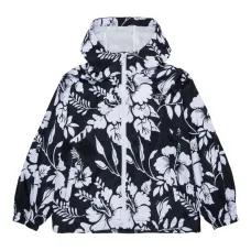Плащ с капюшоном и цветочным принтом Плащ с капюшоном и цветочным принтом