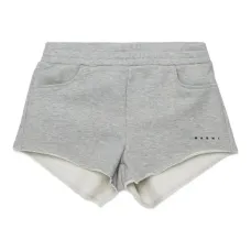 Шорты с необработанными краями и логотипом