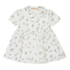 Платье с воротником Питер Пэн и цветочным принтом