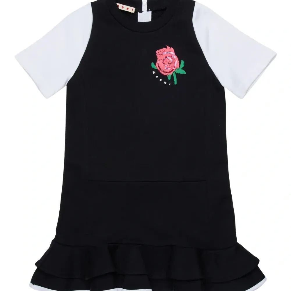 Платье-рубашка с оборками