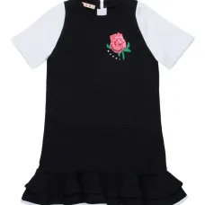 Платье-рубашка с оборками